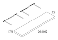 Accessories - Floating Shelves — dimensional drawing
