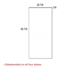 Panels - Tall End Panel — dimensional drawing