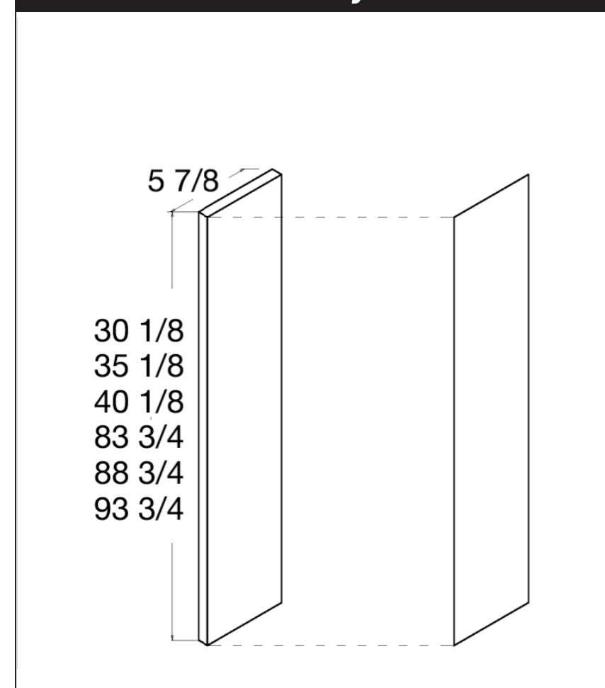 Fillers - 6" Filler Overlays — dimensional drawing