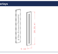 Filler Overlays — dimensional drawing