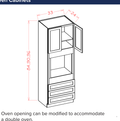 Oven Cabinets — dimensional drawing