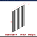 White Shaker Panels - Bead Board Panel — dimensional drawing