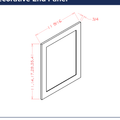Panels - Wall Decorative End Panel — dimensional drawing