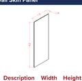 Panels - Wall Skin Panel — dimensional drawing