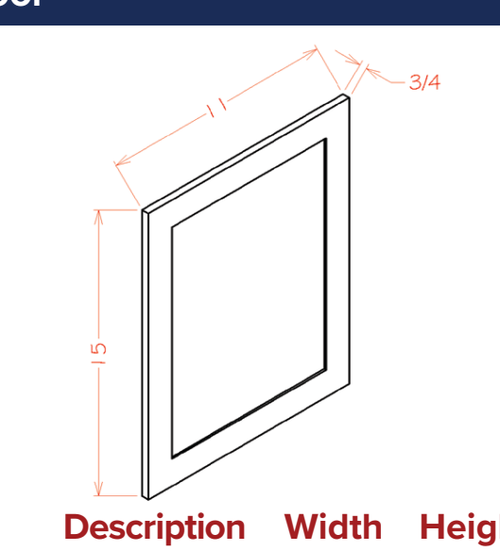 Sample Door — dimensional drawing