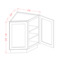 Specialty Bases - Base End Cabinet — dimensional drawing