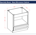Specialty Bases - Base Microwave Cabinet — dimensional drawing