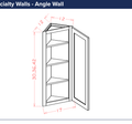 Specialty Walls - Angle Wall — dimensional drawing