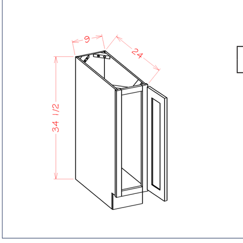Tray Base — dimensional drawing