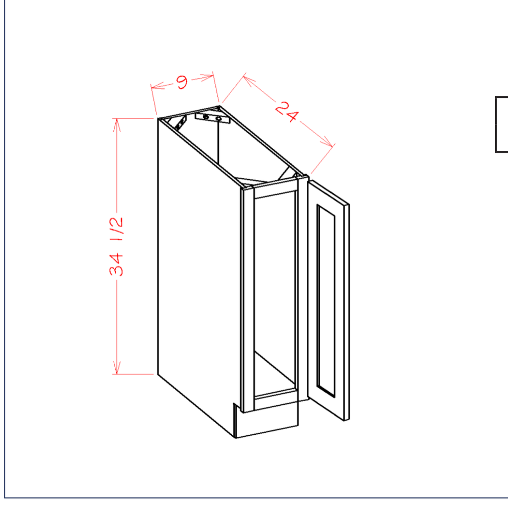 Tray Base — dimensional drawing
